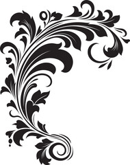 Victorian Corner Ornament Embracing the Elegance of a Bygone Era Antique Floral Corner Symbol A Symbolic Representation of Artistry