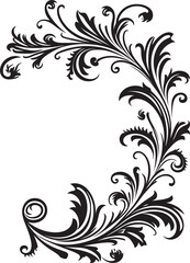 Delicate Floral Corner Pattern Graceful Vintage Touches Vintage Style Floral Corner Artisan Craft Reimagined