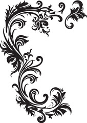 Vintage Botanical Detail Reviving Natures Artistry Elegant Victorian Corner Detail Artistic Mastery in Design