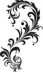 Floral Corner Frame Craftsmanship in Every Line Antique Corner Design Embodying Grace and Refinement