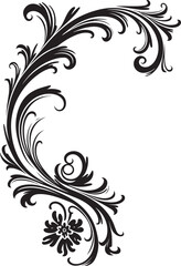 Classic Vintage Corner Illustration Artistic Craft Rediscovered Antique Botanical Corner Vintage Artistry with Natural Elements