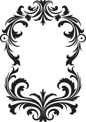 Antique Floral Corner Illustration Retro Charm Restored Victorian Era Floral Corner Elegance Preserved