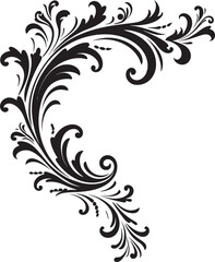 Antique Style Corner Illustration Elegance in Design Vintage Decorative Element Symbolic Beauty Revived