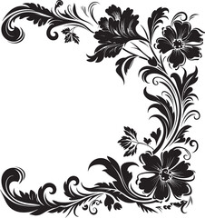 Vintage Floral Detail Revisiting Artistic Traditions Victorian Corner Ornament Classic Sophistication Rediscovered