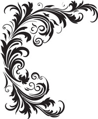 Vintage Botanical Legacy Artistic Traditions Floral Corner Frame Traditional Beauty Restored