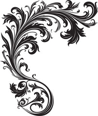 Fototapeta premium Antique Corner Design Historical Elegance Vintage Style Floral Element Timeless Appeal