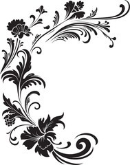 Ornate Victorian Corner Pattern Flourish of Beauty Classic Vintage Floral Artwork Time Honored Craft