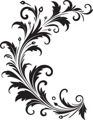 Vintage Botanical Artwork Reflecting Tradition Floral Corner Frame Craftsmanship in Detail