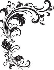 Retro Style Floral Corner Vintage Art Vintage Floral Detail Classic Iconography