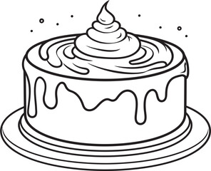 Elegant Vintage Cake Badge Iconic Bakery Legacy Rustic Round Cake Emblem Vintage Dessert Appeal