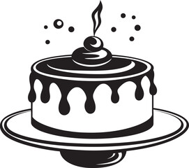 Classic Victorian Cake Badge Elegance in Baked Goods Vintage Style Dessert Emblem Artistic Cake Heritage