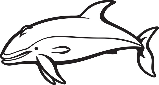 recommend clip art: Abstract Whale Symbol Conceptual Aquatic Art Geometric Whale Icon Modern Shapes in Marine Design