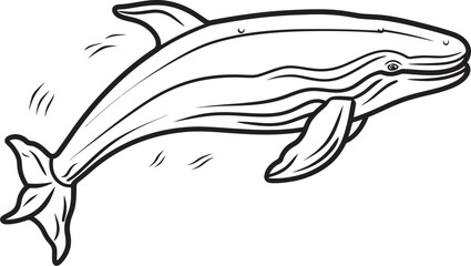 Vintage Whale Badge Retro Nautical Symbolism Ethereal Whale Icon Otherworldly Aquatic Creature