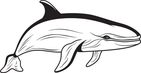 Futuristic Whale Logo Innovative Marine Symbol Serene Whale Symbol Tranquil Aquatic Elegance