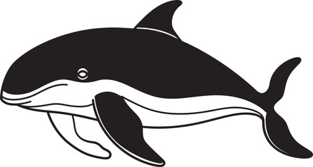 Whale Logo Concept Creative Interpretation of Ocean Life Whimsical Whale Icon Playful Marine Design