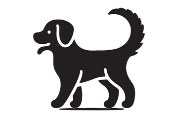 Dog silhouette vector illustration