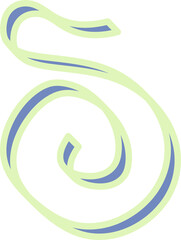 Colorful ribbons, birthday, festive carnival, party greeting