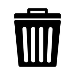 Trash icon vector. Delete icon symbol illustration design