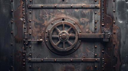 Maximum security bank vault door
