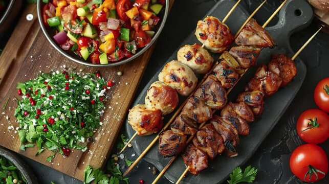 Develop enticing food promotion visuals showcasing mouthwatering dishes, fresh ingredients, and irresistible presentations to attract customers and stimulate appetite