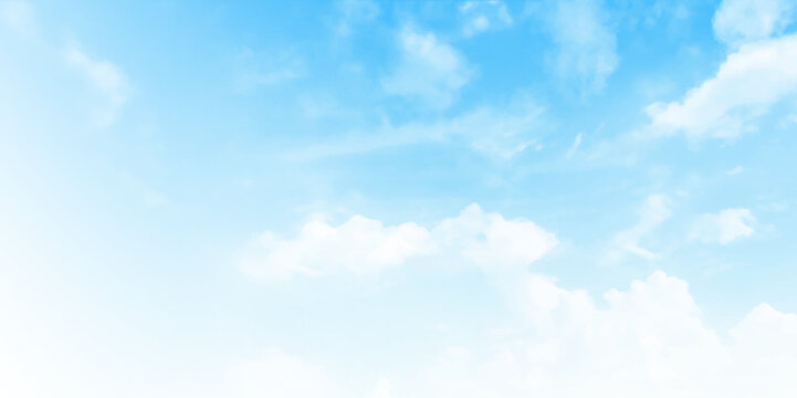 Background with clouds on blue sky. Blue Sky vector