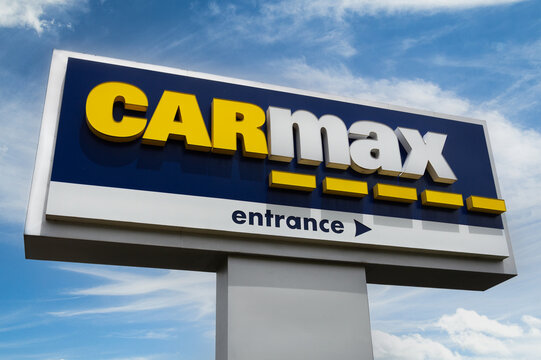 Carmax Auto Dealership Sign and Trademark Logo