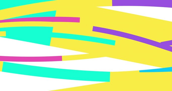 Abstract line animation. Geometric shapes loop line motion pattern or background. Diverging Paths animation.
