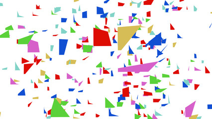 カラフルな紙吹雪