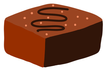 two pieces of chocolate bread