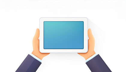 スマートフォン・タブレット端末を操作する手