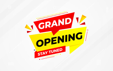 Obraz premium Grand opening sale banner. Grand opening sale banner template for social media, website, business, marketing, and advertising. Grand opening abstract vector design Illustration.
