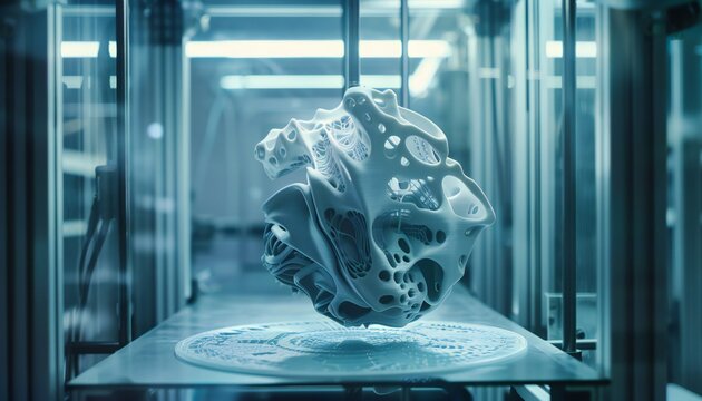 The 3D printer is a tool of the future that creates complex objects