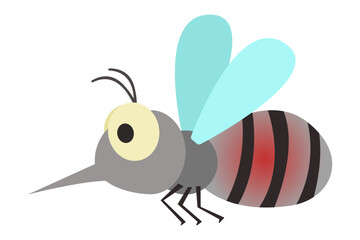 mosquito carrier of dengue fever disease concept