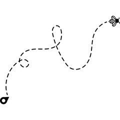 Bee Flying Route