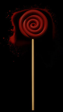 abstract poster of lollipop 