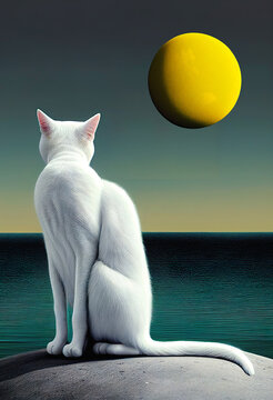 The White Cat with Golden Eyes