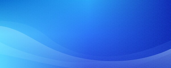Blue gradient background with grain. Abstract wavy banner