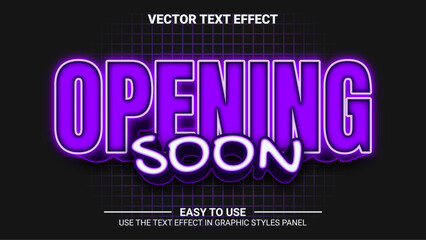 3d opening soon editable text effect