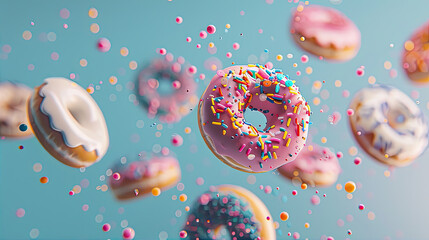 doughnut advert background 
