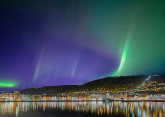 Nordlicht in Bergen Norwegen