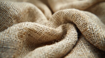 Obraz premium Close-Up of Fabric Texture: Capture the fine details of a piece of fabric,