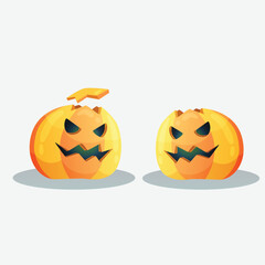 Halloween jack of lantern pumpkin face