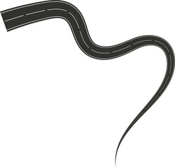 Street turn and curve long way, road, race, highways, asphalt