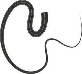 Street turn and curve long way, road, race, highways, asphalt