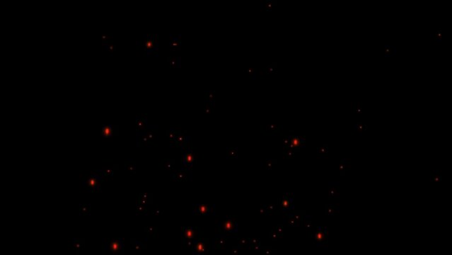 Fire Particles 4k Black Screen Background Video Effect