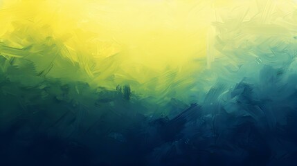 Obraz premium Gradient yellow-green to navy blue banner