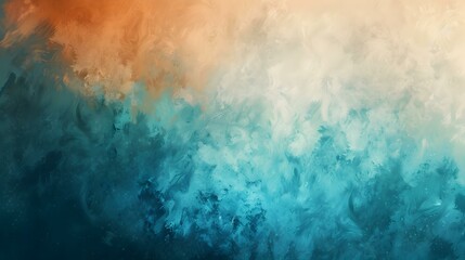 Gradient light brown to cerulean background