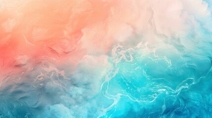 Fototapeta premium Gradient aquamarine to coral backdrop
