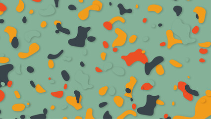 Abstract background. Hand drawing various shapes and doodle objects. Trendy modern contemporary vector illustration. Every background is isolated.