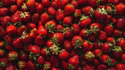 piled strawberries generative ai
